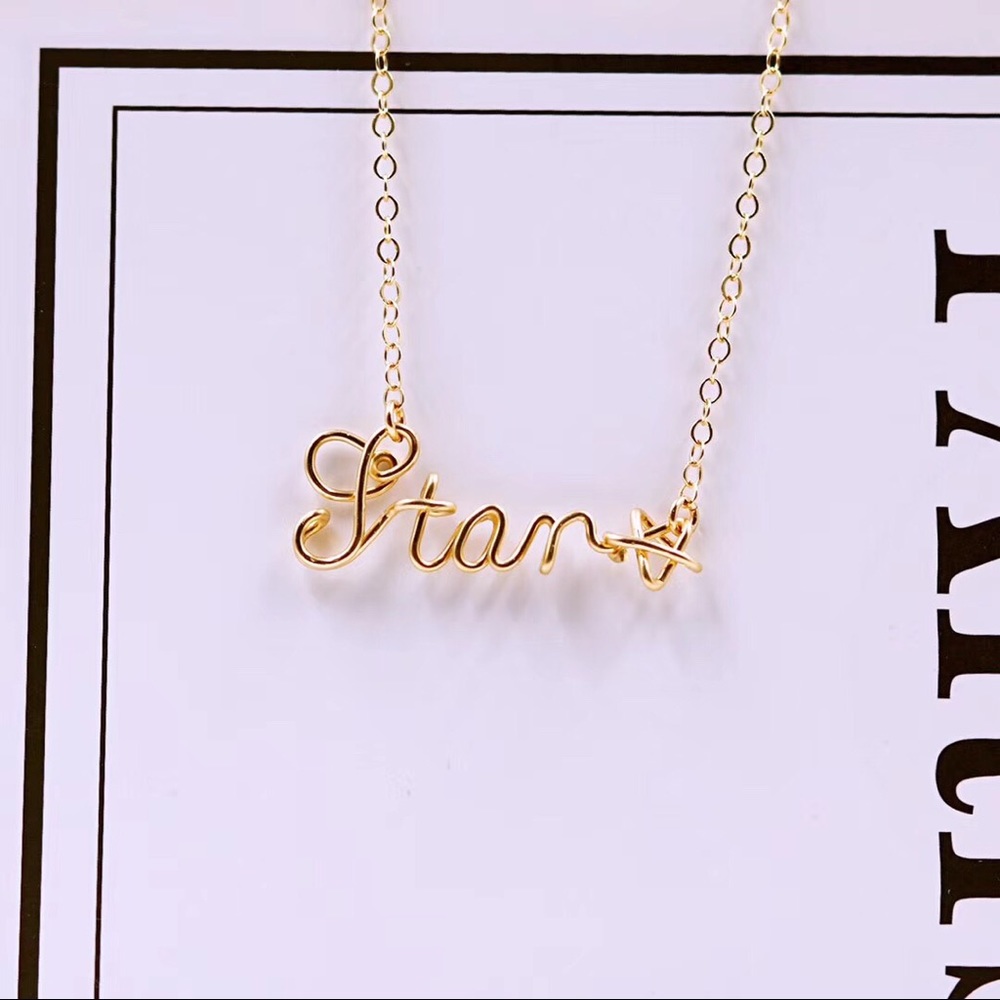 Handmade customized name necklace or bracelet